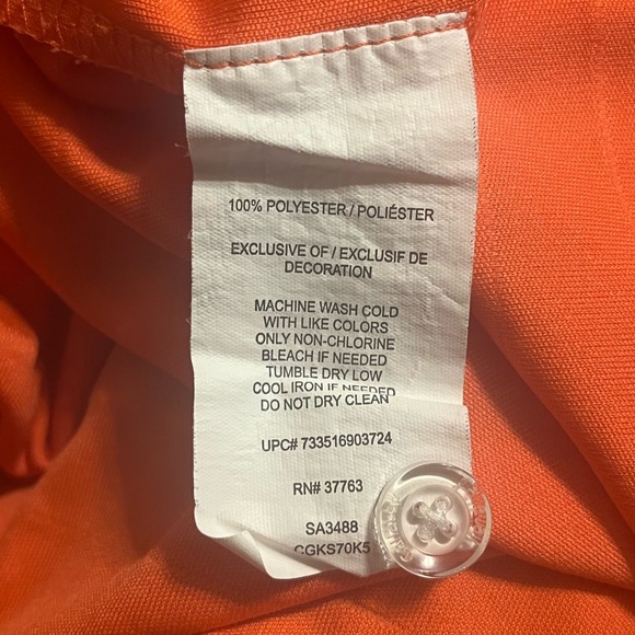 Callaway Men’s Orange Opti-Dry Polo Shirt - Picture 9 of 9